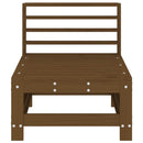 vidaXL 2 db mézbarna tömör fenyőfa kerti középső kanapé