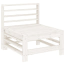 vidaXL 3 részes fehér tömör fenyőfa kerti ülőgarnitúra