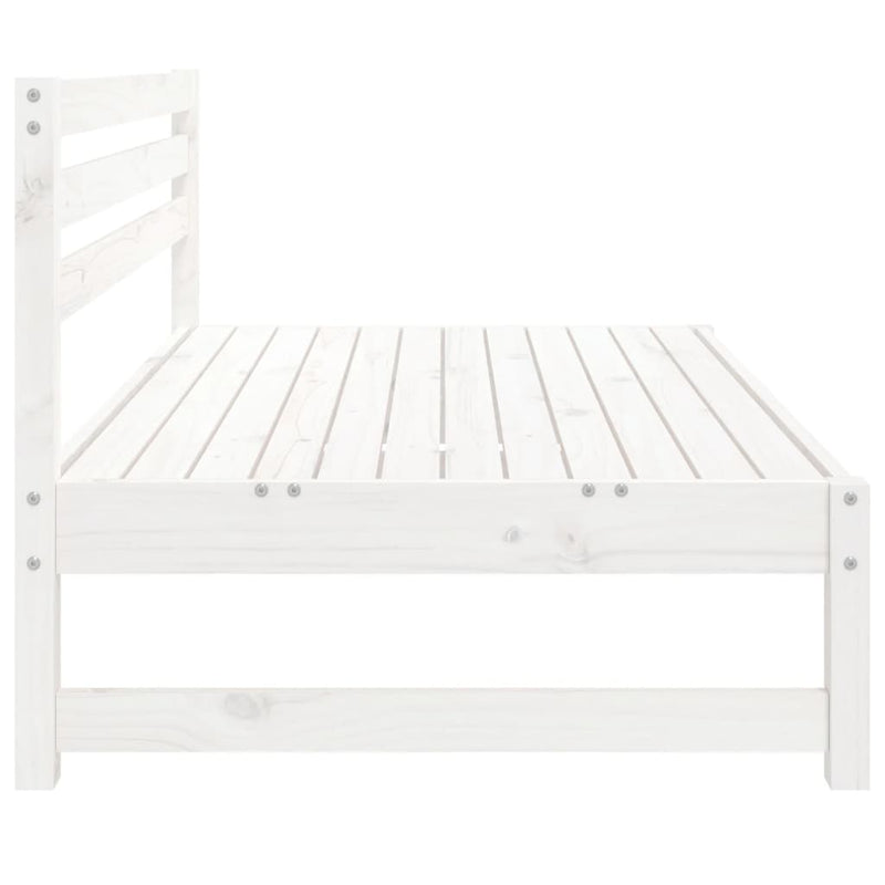 vidaXL 2 db fehér kerti tömör fenyőfa középső kanapé 120 x 80 cm
