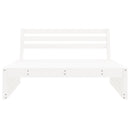 vidaXL fehér kerti tömör fenyőfa középső kanapé 120 x 80 cm