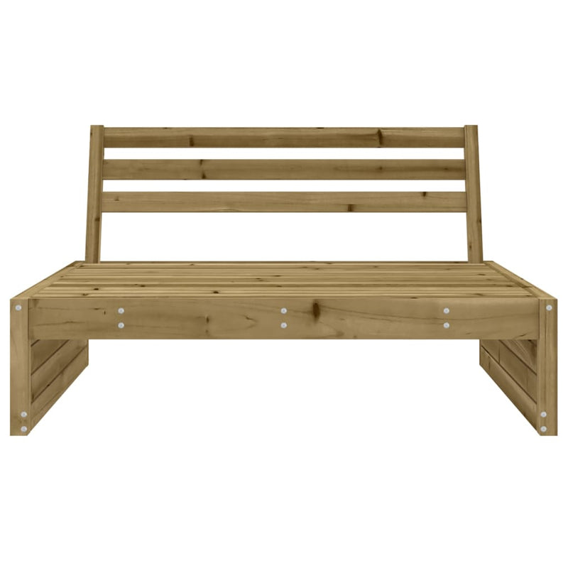 vidaXL kerti tömör impregnált fenyőfa középső kanapé 120 x 80 cm