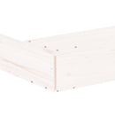 vidaXL fehér nyolcszögű tömör fenyőfa homokozó ülésekkel