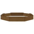 vidaXL mézbarna nyolcszög alakú tömör fenyőfa homokozó ülésekkel