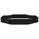 vidaXL fekete nyolcszög alakú tömör fenyőfa homokozó ülésekkel