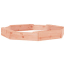 vidaXL nyolcszög alakú tömör duglászfenyő homokozó ülésekkel