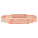 vidaXL nyolcszög alakú tömör duglászfenyő homokozó ülésekkel