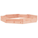 vidaXL nyolcszög alakú tömör duglászfenyő homokozó ülésekkel