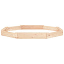 vidaXL nyolcszögű tömör fenyőfa homokozó ülésekkel