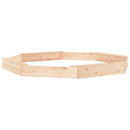 vidaXL nyolcszögű tömör fenyőfa homokozó ülésekkel