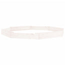 vidaXL fehér nyolcszögű tömör fenyőfa homokozó ülésekkel