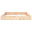 vidaXL négyszög alakú tömör fenyőfa homokozó ülésekkel