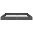 vidaXL szürke négyszög alakú tömör fenyőfa homokozó ülésekkel