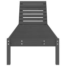 vidaXL 2 db szürke tömör fenyő napozóágy 199,5x60x74 cm