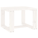 vidaXL fehér tömör fenyőfa kerti kisasztal 40x38x28,5 cm
