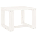 vidaXL fehér tömör fenyőfa kerti kisasztal 40x38x28,5 cm