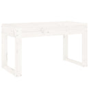 vidaXL fehér tömör fenyőfa kerti pad 80x38x45 cm