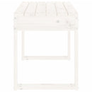 vidaXL fehér tömör fenyőfa kerti pad 80x38x45 cm