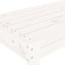 vidaXL fehér tömör fenyőfa kerti pad 80x38x45 cm