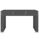 vidaXL szürke tömör fenyőfa kerti pad 80x38x45 cm