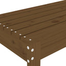 vidaXL mézbarna tömör fenyőfa kerti pad 80 x 38 x 45 cm