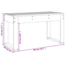 vidaXL mézbarna tömör fenyőfa kerti pad 80 x 38 x 45 cm