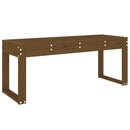 vidaXL mézbarna tömör fenyőfa kerti pad 110x38x45 cm