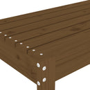 vidaXL mézbarna tömör fenyőfa kerti pad 110x38x45 cm
