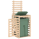 vidaXL tömör fenyőfa szemeteskuka tároló 84x90x128,5 cm