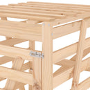 vidaXL tömör fenyőfa szemeteskuka tároló 84x90x128,5 cm