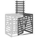 vidaXL szürke tömör fenyőfa szemeteskuka tároló hosszabbító