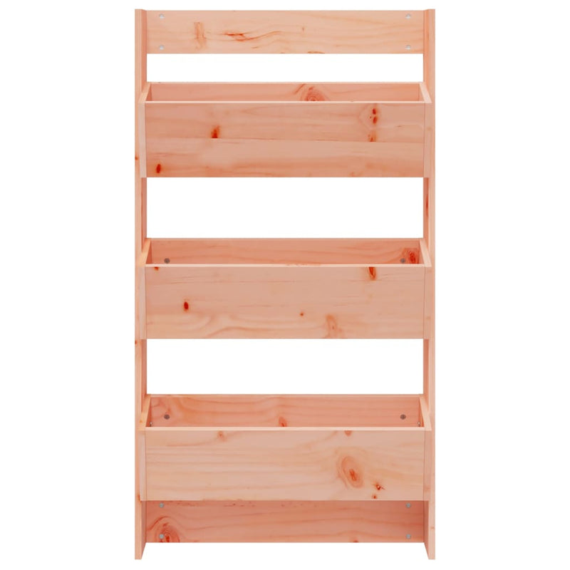 vidaXL 3 szintes tömör duglászfenyő fali virágtartó 60 x 18,5 x 110 cm