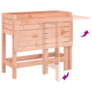 vidaXL tömör duglászfenyő ültetőláda összecsukható asztallappal