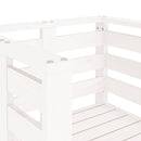 vidaXL 2 db fehér tömör fenyőfa kerti szék 61,5 x 53 x 71 cm