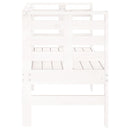 vidaXL fehér tömör fenyőfa kerti pad 111,5 x 53 x 71 cm