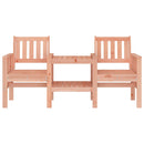 vidaXL kétszemélyes tömör duglászfenyő kerti pad asztallal