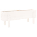 vidaXL fehér tömör fenyőfa kerti magaságyás 101 x 30 x 38 cm