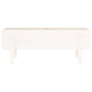 vidaXL fehér tömör fenyőfa kerti magaságyás 101 x 30 x 38 cm