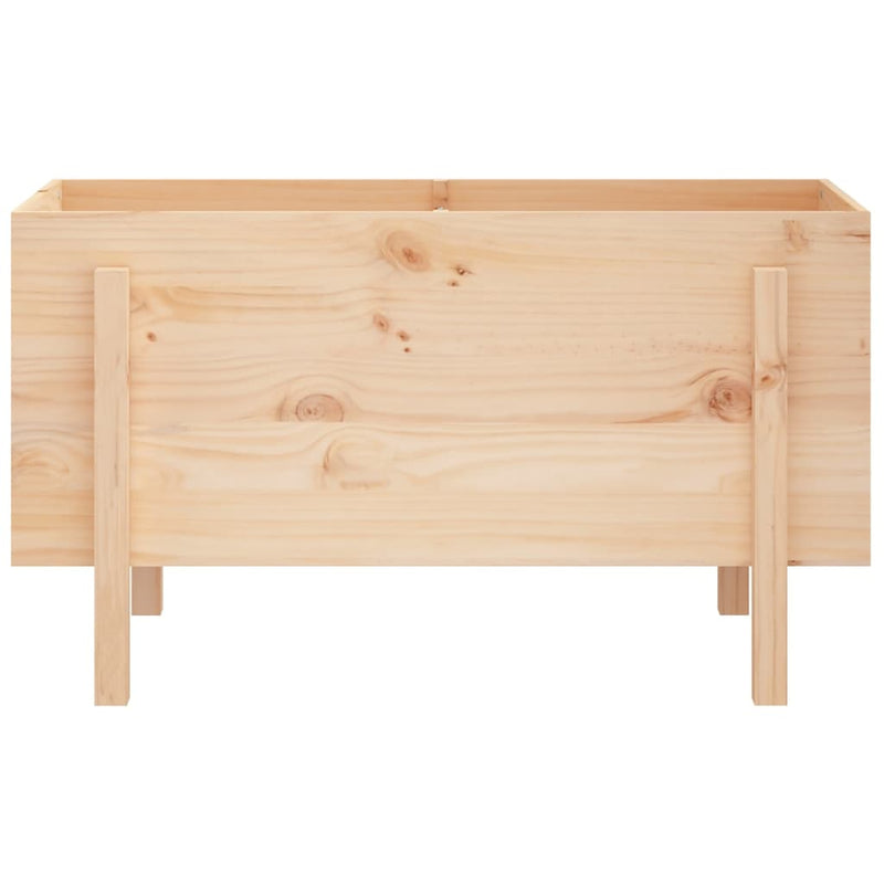 vidaXL tömör fenyőfa kerti magaságyás 101 x 50 x 57 cm