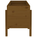 vidaXL mézbarna tömör fenyőfa kerti magaságyás 121 x 50 x 57 cm