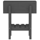 vidaXL szürke tömör fenyő kerti növénytartó 62 x 30 x 69 cm