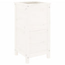 vidaXL fehér tömör fenyő kerti növénytartó 40x40x78 cm