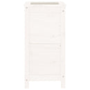 vidaXL fehér tömör fenyő kerti növénytartó 40x40x78 cm