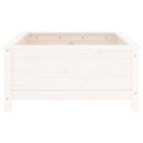 vidaXL fehér tömör fenyő kerti növénytartó 82,5x82,5x39 cm