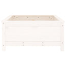 vidaXL fehér tömör fenyő kerti növénytartó 82,5x82,5x39 cm