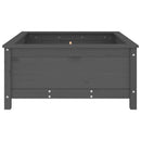 vidaXL szürke tömör fenyő kerti növénytartó 82,5x82,5x39 cm