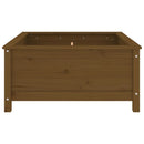 vidaXL mézbarna tömör fenyőfa növénytartó 82,5x82,5x39 cm