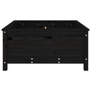 vidaXL fekete tömör fenyő kerti növénytartó 82,5x82,5x39 cm