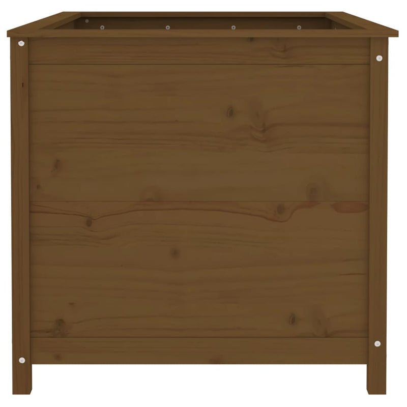 vidaXL mézbarna tömör fenyőfa kerti magaságyás 119,5 x 82,5 x 78 cm