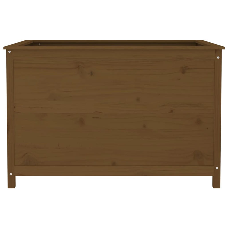 vidaXL mézbarna tömör fenyőfa kerti magaságyás 119,5 x 82,5 x 78 cm