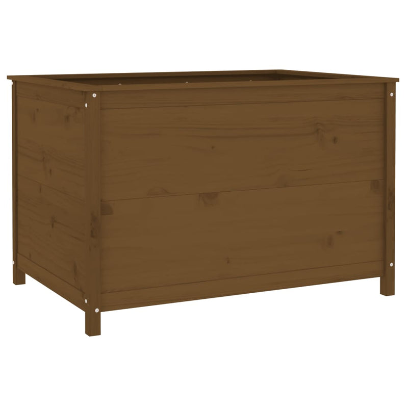 vidaXL mézbarna tömör fenyőfa kerti magaságyás 119,5 x 82,5 x 78 cm
